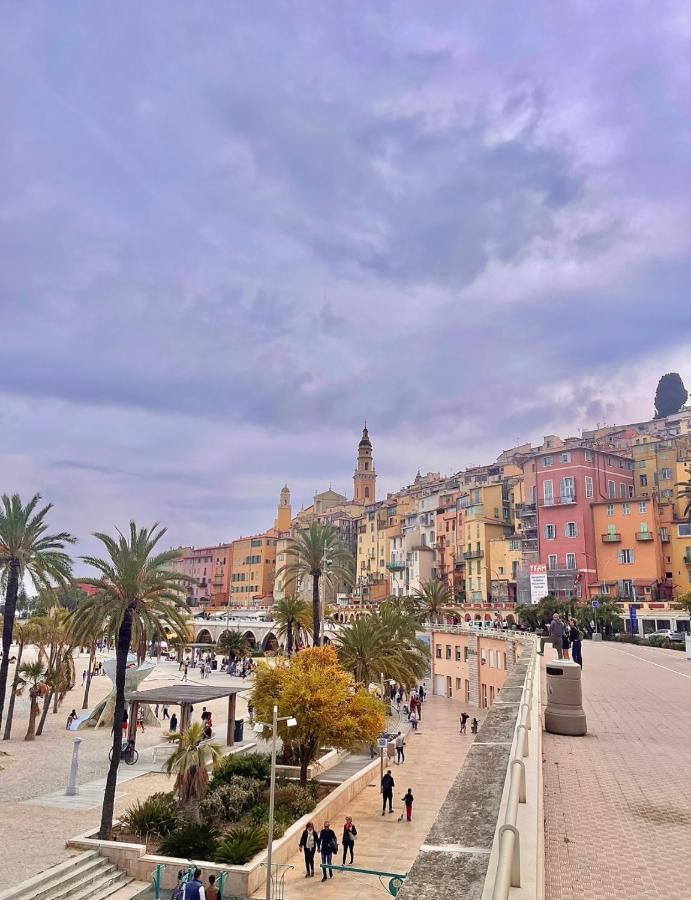 Charmant Studio A Menton Bagian luar foto
